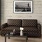 Walnut Ella - Brown Diamonds,Leaves Upholstery Fabric 54 Inches"